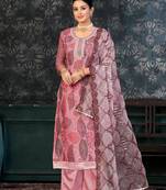 Glamorous Pink Colour Santoon Salwaar Kameez For Festive Looks