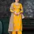 Festive Wear Yellow Colour Ethnic Smart Suit For Girls