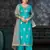 Festive Wear Sky Blue Colour Ethnic Smart Suit For Girls