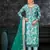 Beautiful Teal Colour Ethnic Salwaar Kameez For Festive Looks
