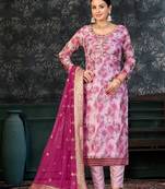 Beautiful Pink Colour Ethnic Salwaar Kameez For Festive Looks