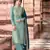 Sky Colour Heavy Embroidered Partywear Salwar Kameez