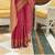 Kimisha women's rani silk woven saree with unstitched blouse piece