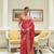 Kimisha women's red silk woven saree with unstitched blouse piece