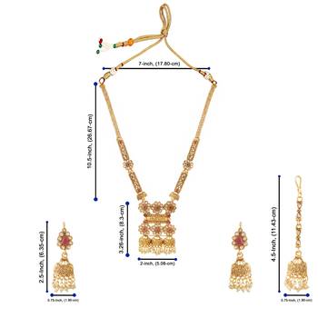 Mansiyaorange matte gold multi colour temple theme maa lakshmi motif choker set for women 4