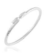 Brass silverplated free size kada for men and women