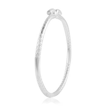 Brass silverplated free size kada for men and women 2