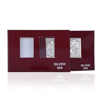 999 silver purity lakshmi ganesh diwali gift card puja item 1