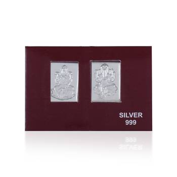 999 silver purity lakshmi ganesh diwali gift card puja item 3