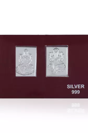 999 silver purity lakshmi ganesh diwali gift card puja item