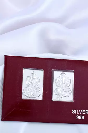 999 silver purity lakshmi ganesh diwali gift card puja item