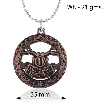 Pure copper bikers fashion pendant with chain for men 3