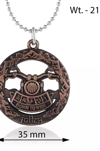 Pure copper bikers fashion pendant with chain for men