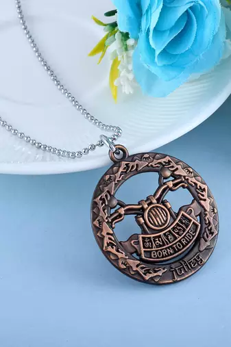 Pure copper bikers fashion pendant with chain for men