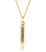 dzine trendz brass antique goldplated pendant with chain