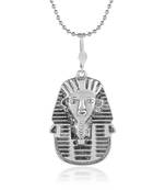 Brass antique silverplated cleopatra fashion pendant with chain for men and women