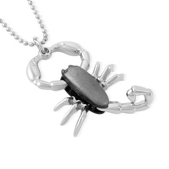 brass dual colour scorpion bicchu design fashion pendant with chain for men women boys 2