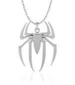 Stainless steel big size spider pendant with chain for men fashion jewellery