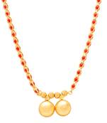 Brass goldplated wati traditional long mangalsutra ethnictanmaniya for women