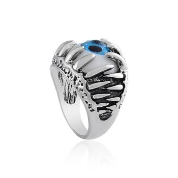 Brass antique finish evil eye fashion finger ring men free size 3