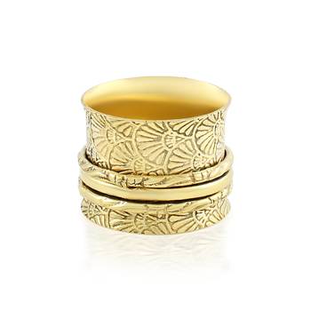 Pure brass handmade finger cuff fingerring for men women 2