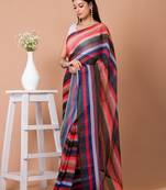 Georgette Designer Digital Print & Sequins Saree