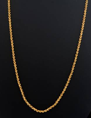 Golden chain long one gram gold 30" length 2