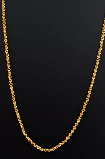 Golden chain long one gram gold 30" length