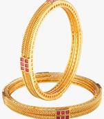 Women set of 4 24ct gold-plated handcrafted bangles