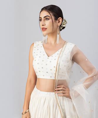 Ivory Lehenga Set 4