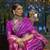 Kimisha women's purple silk woven saree with unstitched blouse piece