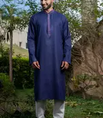 Mens cotton plain kurta pajama