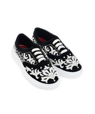Embroidery Black Rouge Sneakers  2