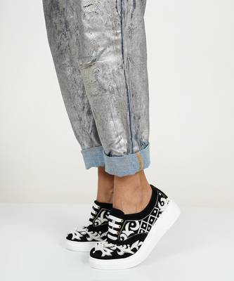 Embroidery Black Rouge Sneakers  6