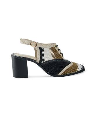 Embroidery Multi Khole Pointed Heels 3