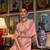Kimisha women's pink silk woven saree with unstitched blouse piece