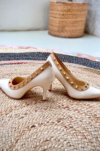 Amelia ( Pointy Stilettos High Heels Studs Formal Shoes)