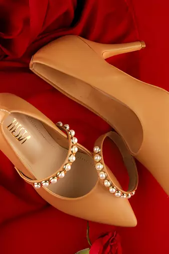 Love Notes ( Beige Pumps With Changeable Bands )