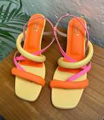 Glow (Yellow Pink Orange Neon Kittle Heels)