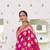 Kimisha women's rani silk woven saree with unstitched blouse piece