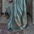 Kimisha women's sky blue silk woven saree with unstitched blouse piece