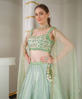 Sage Green Lehenga Set 3