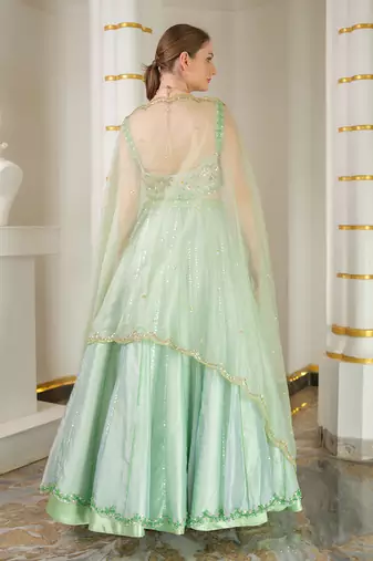 Sage Green Lehenga Set