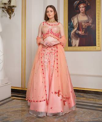 Orange Lehenga Set 3
