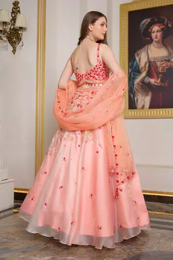 Orange Lehenga Set