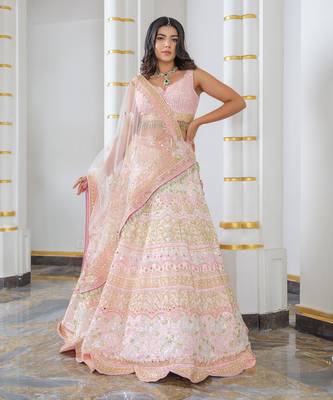 Baby Pink Lehenga Set 1