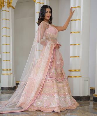 Baby Pink Lehenga Set 3