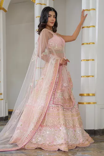 Baby Pink Lehenga Set