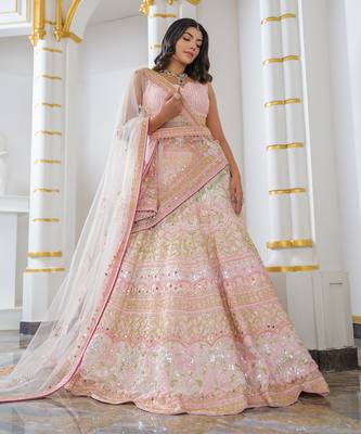 Baby Pink Lehenga Set 4