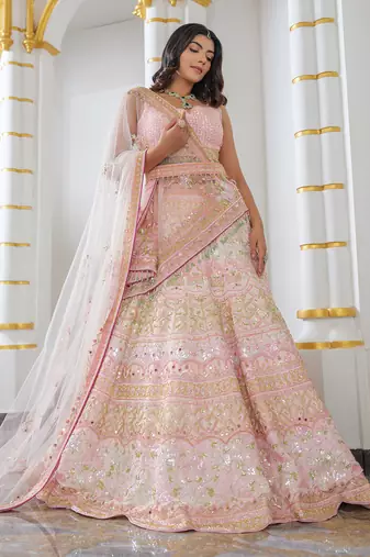 Baby Pink Lehenga Set